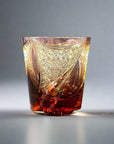 Old Fashioned Whiskey Glass by Kosho Nemoto - Harp Purple Amber