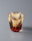 Old Fashioned Whiskey Glass by Kosho Nemoto - Harp Purple Amber