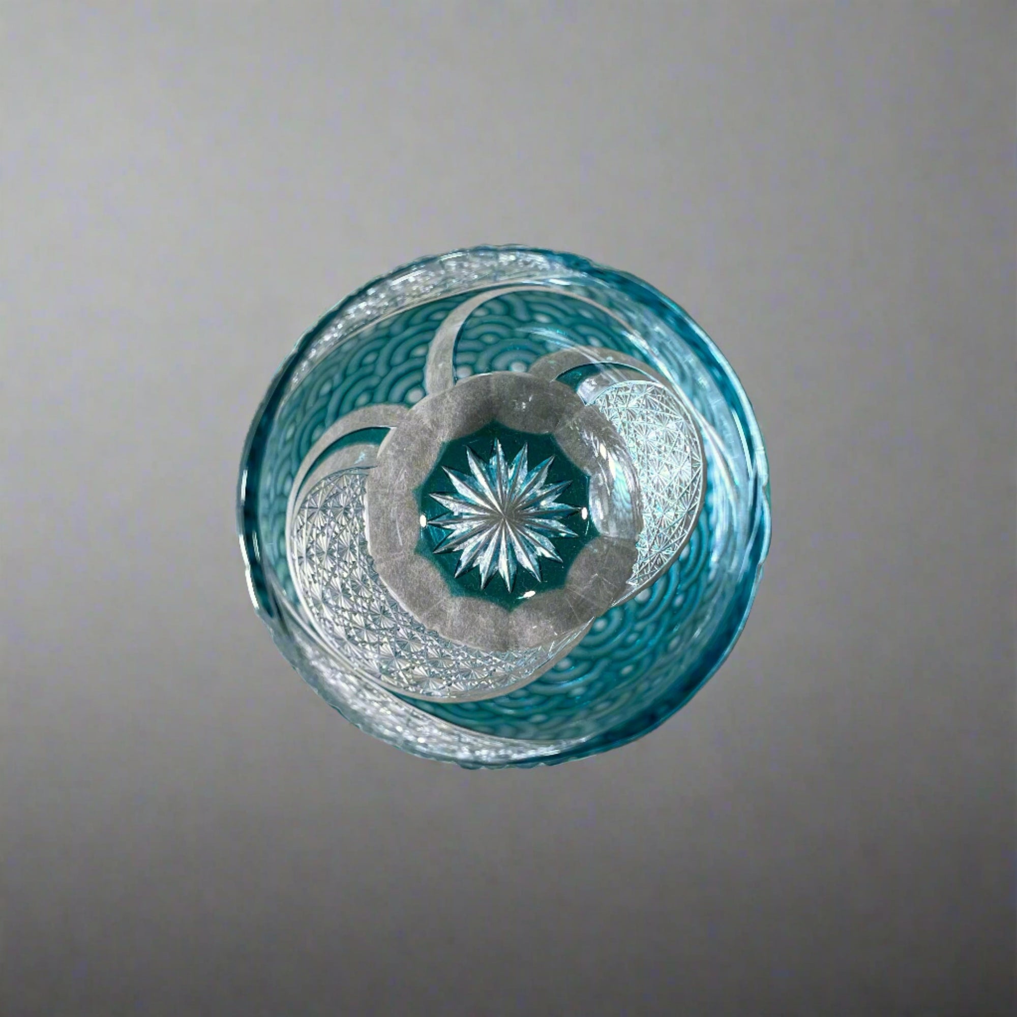 Yamada Edo Kiriko Sake Glass - Hada波動