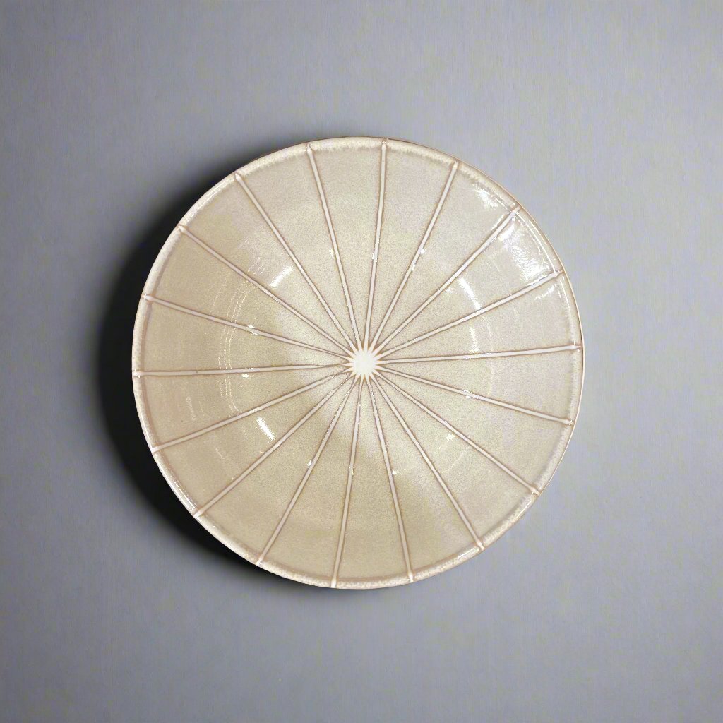 Kakuni Stripe Pattern Deep Plate