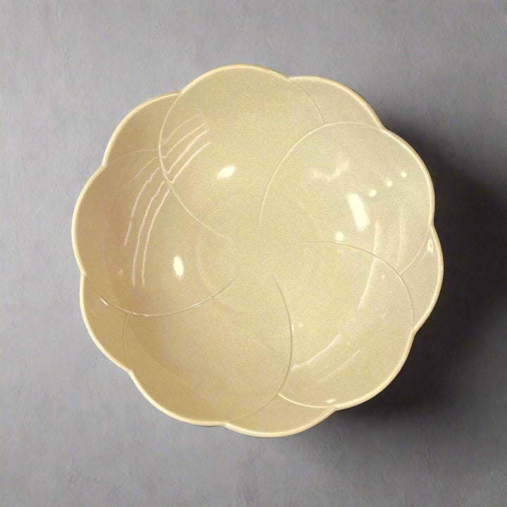 Ichiyama white tea flower deep plate