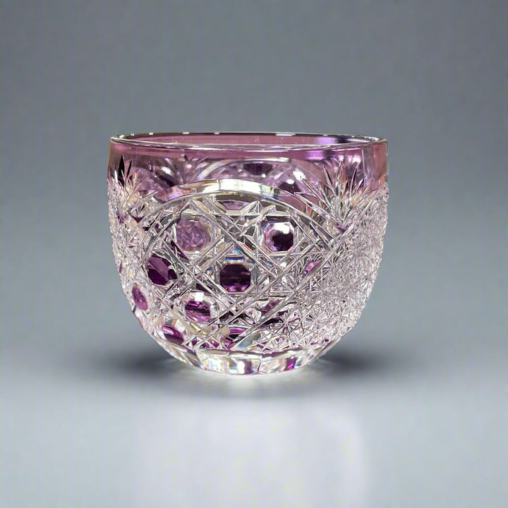 Yamada Glass Edo Kiriko crystal sake Glass - koko