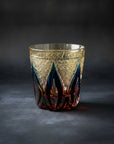 Nemoto Glass Edo Kiriko Whisky Glass by Kosho Nemoto - Shizuku 雫 (Amber Blue)