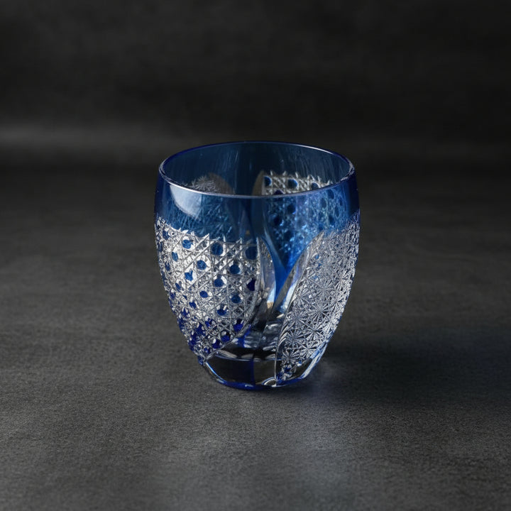 Edo Kiriko Whisky Glass by Junichi Nabetani - Flowing Stream
