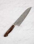 Nigara Anmon (暗紋) SG2 Raindrop Damascus Gyuto 210mm Western Ironwood