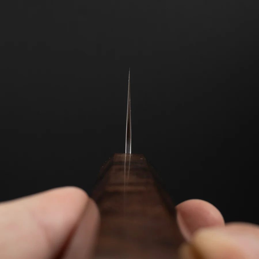 Tsunehisa Ginsan Nashiji Santoku 165mm Ebony Handle