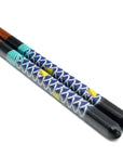 Kutani Colored Drawing x Wakasa Lacquer Chopsticks 23cm