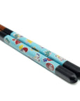 Kutani Colored Drawing x Wakasa Lacquer Chopsticks 23cm