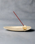 Nousaku Incense Stand Set - Bamboo Leaf (Brass)