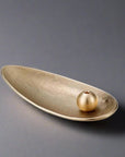 Nousaku Incense Stand Set - Bamboo Leaf (Brass)