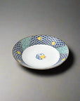 Kutani-ware Chidori Round Plate by Seikou Kiln