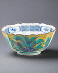 Kutani-ware Yoshida Peony Flower Large Bowl