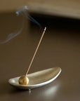 Nousaku Incense Stand Set - Bamboo Leaf (Tin)