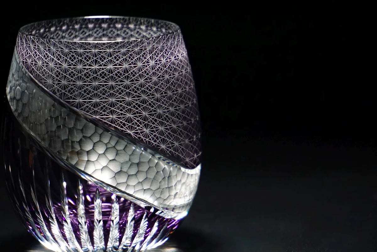 Rinzen Edo Kiriko Whisky Glass - Haku Ja 白蛇