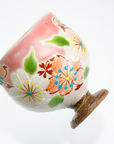 Kutani-ware Cherry Blossom Sake Cup Pink