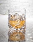 Kagami Whisky Glass - Bamboo Leaves & Chrysanthemum Mesh