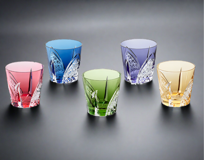 Kagami Sake Glass Set 5pcs - Paper Crane