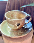 Shigaraki  Mug & Saucer Brown Glaze 180ml