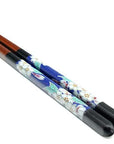 Kutani Colored Drawing x Wakasa Lacquer Chopsticks 23cm